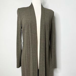 SANDRA KING Long Open Front Cardigan Sweater